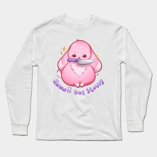 Kawaii but Stabby Bun Long Sleeve T-Shirt